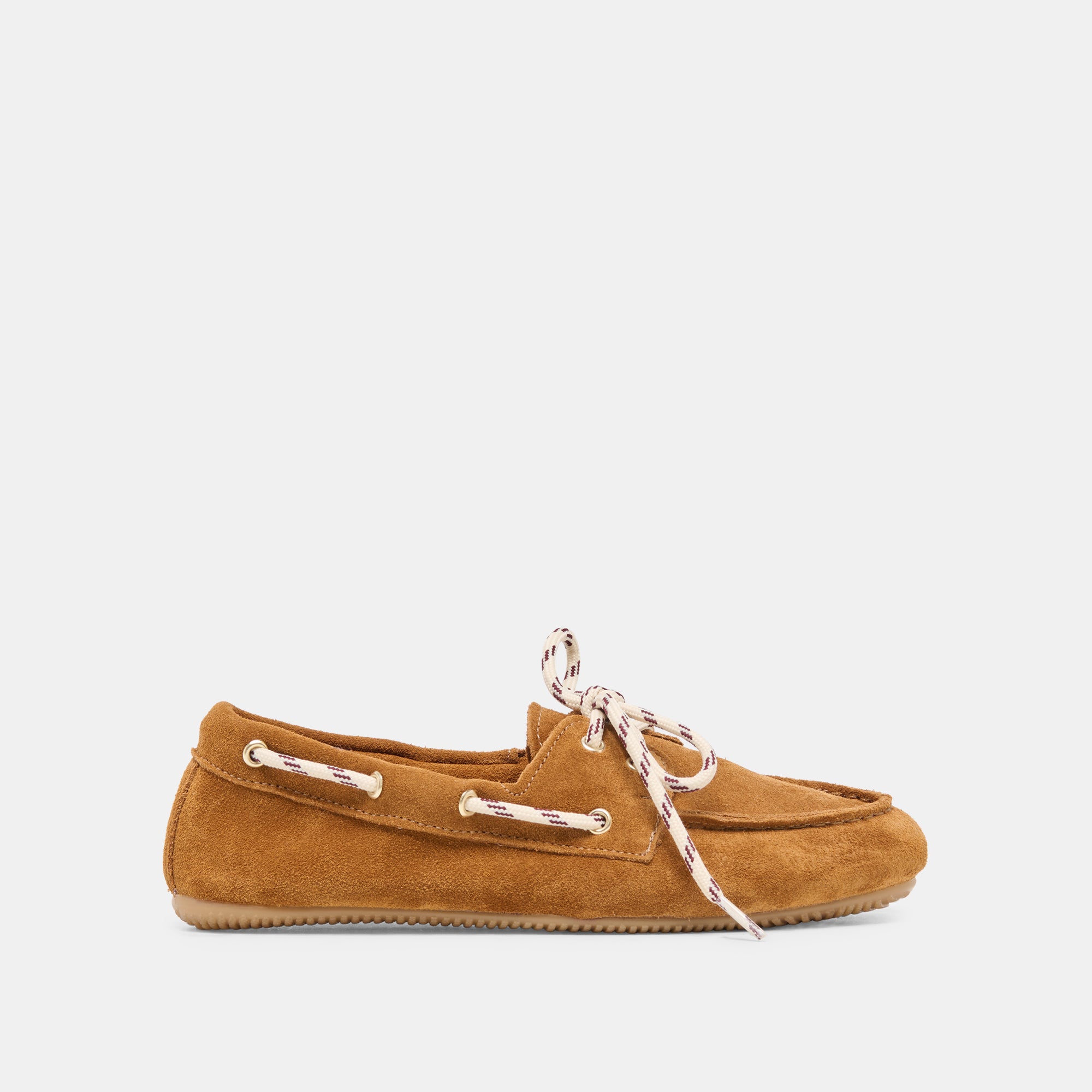 FLORAH Tan Suede Boat Shoe Loafers | Dolce Vita