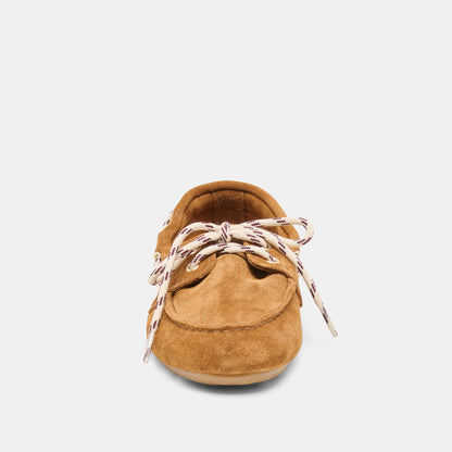 FLORAH LOAFERS TAN SUEDE