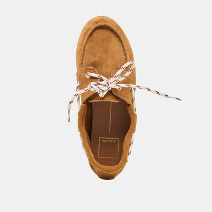 FLORAH LOAFERS TAN SUEDE