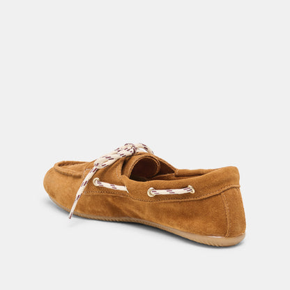 FLORAH LOAFERS TAN SUEDE