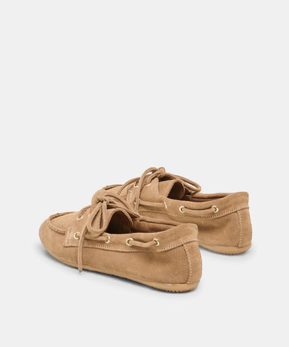 FLORAH LOAFERS TAUPE SUEDE