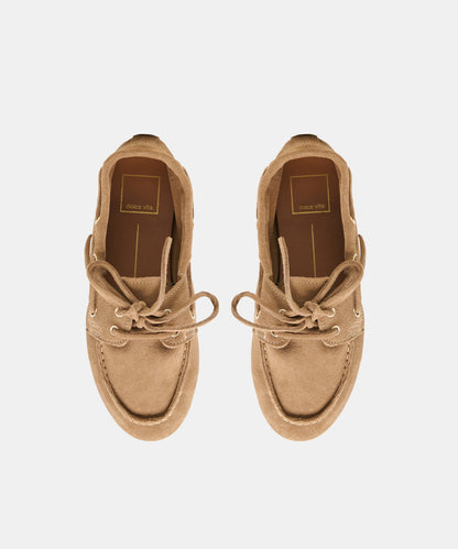 FLORAH LOAFERS TAUPE SUEDE