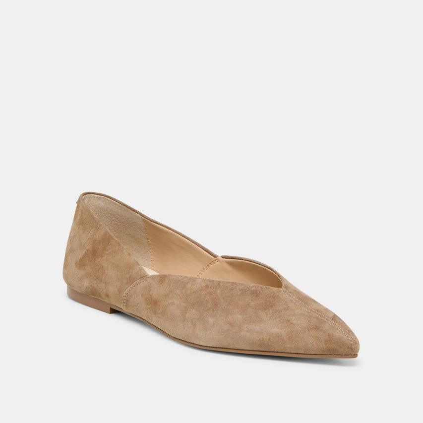 GEMA FLATS TAUPE SUEDE