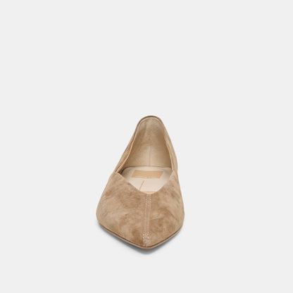 GEMA FLATS TAUPE SUEDE