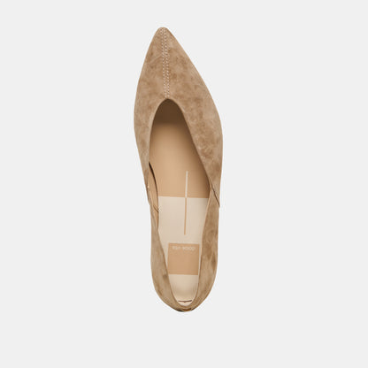 GEMA FLATS TAUPE SUEDE