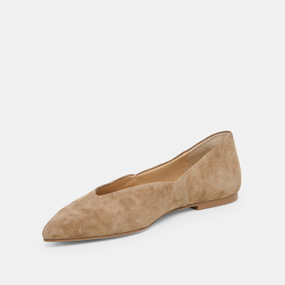 GEMA FLATS TAUPE SUEDE