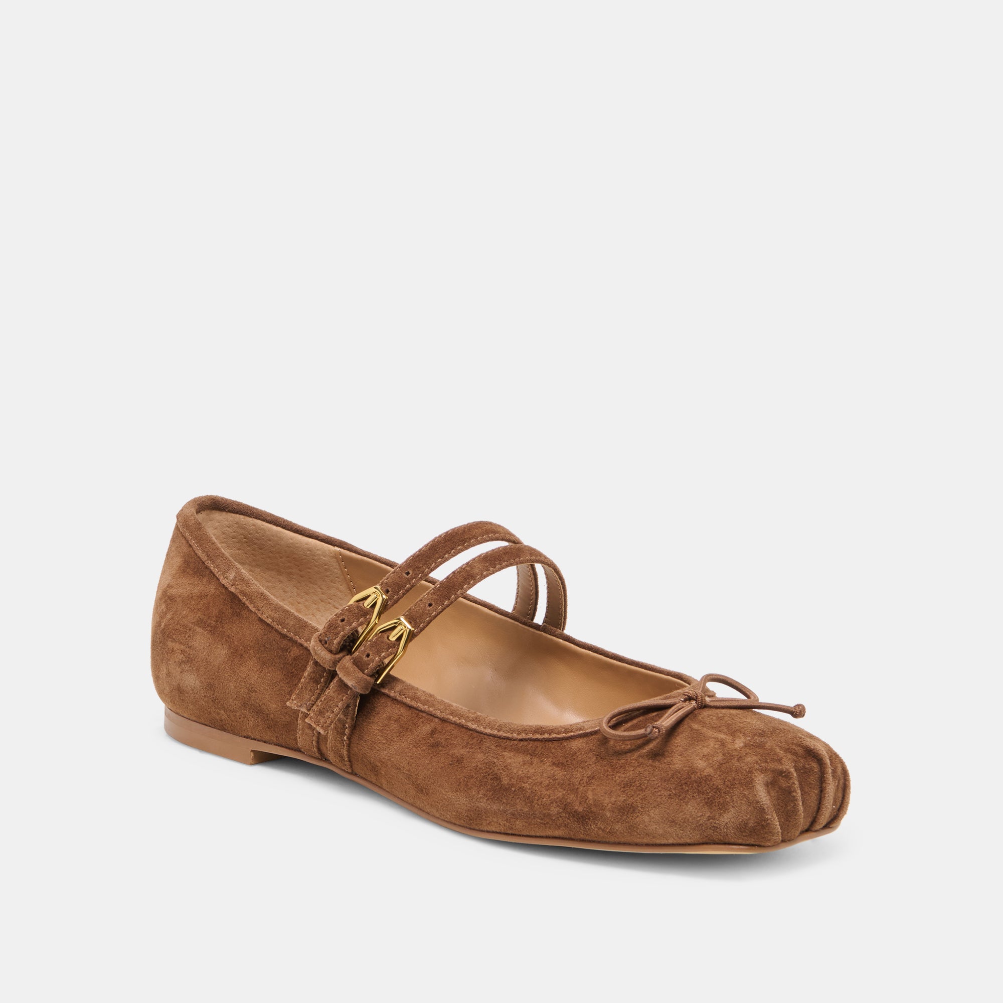 GIBSEN BALLET FLATS COCOA SUEDE - view 2