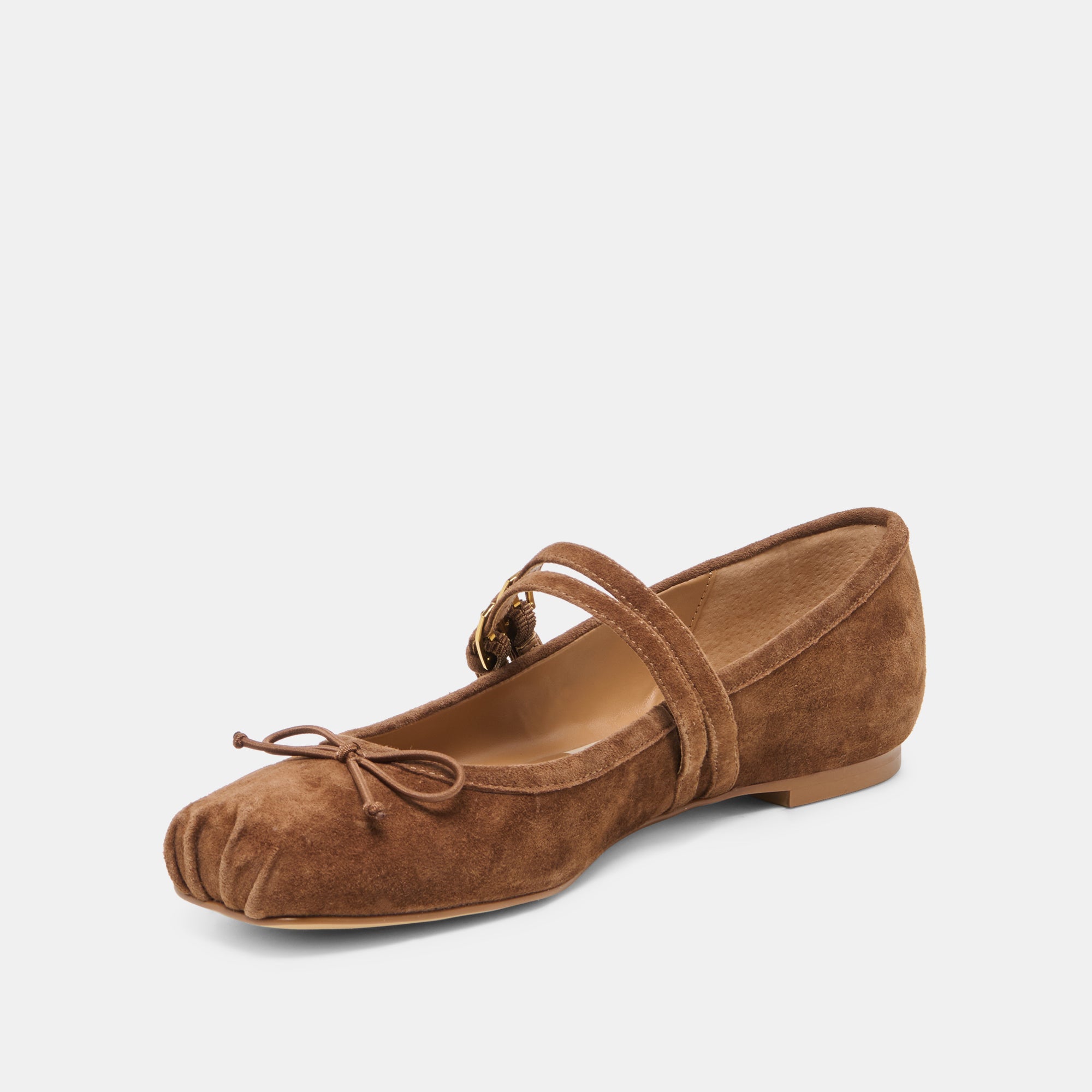 GIBSEN BALLET FLATS COCOA SUEDE - view 4