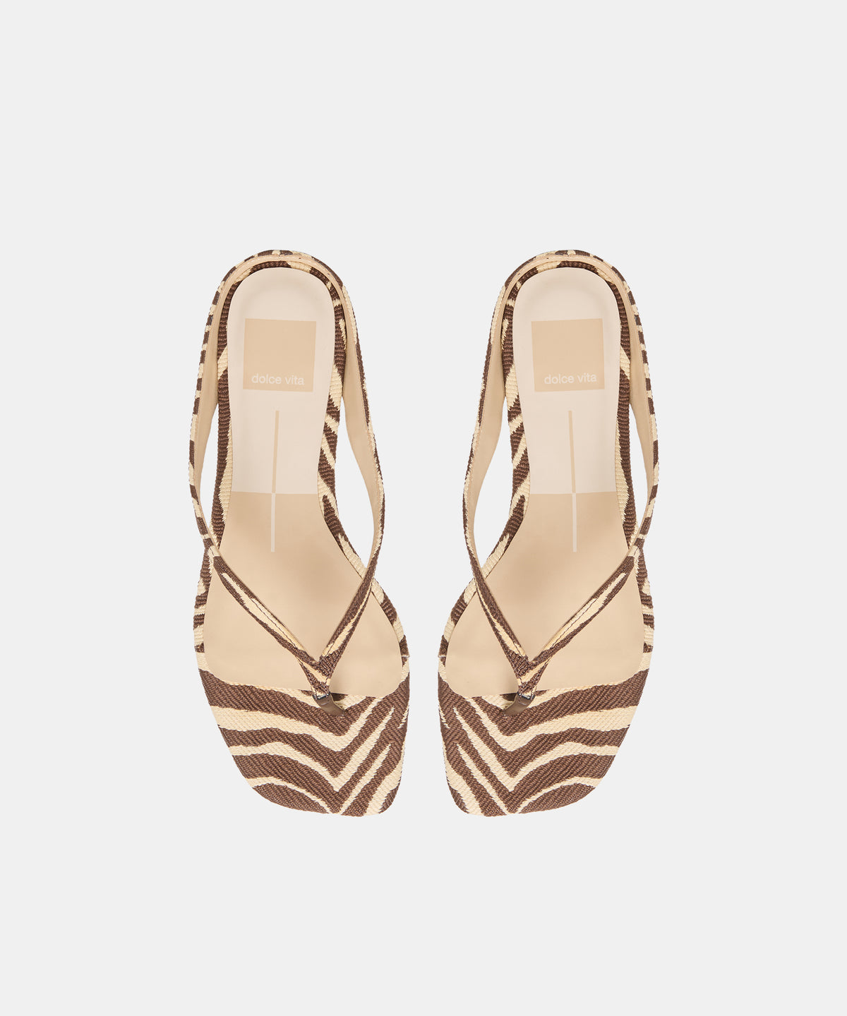 GIZEL SANDALS BEIGE ZEBRA RAFFIA - view 3