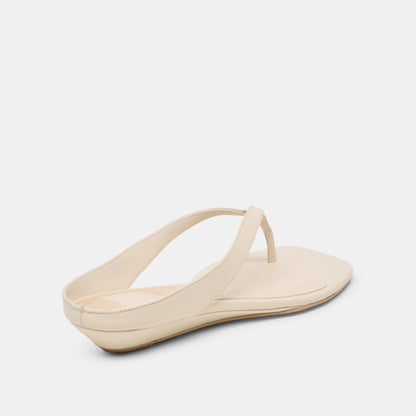 GIZEL SANDALS BONE LEATHER