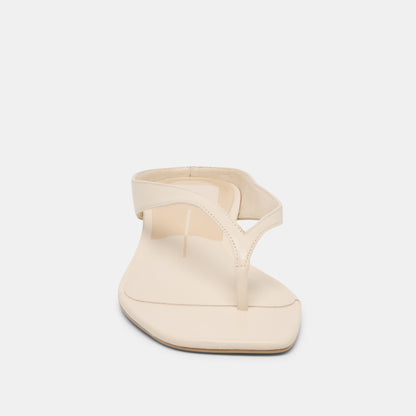 GIZEL SANDALS BONE LEATHER
