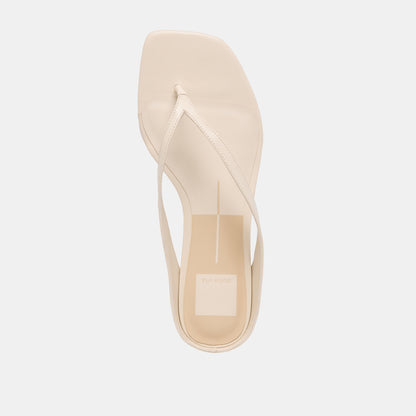 GIZEL SANDALS BONE LEATHER