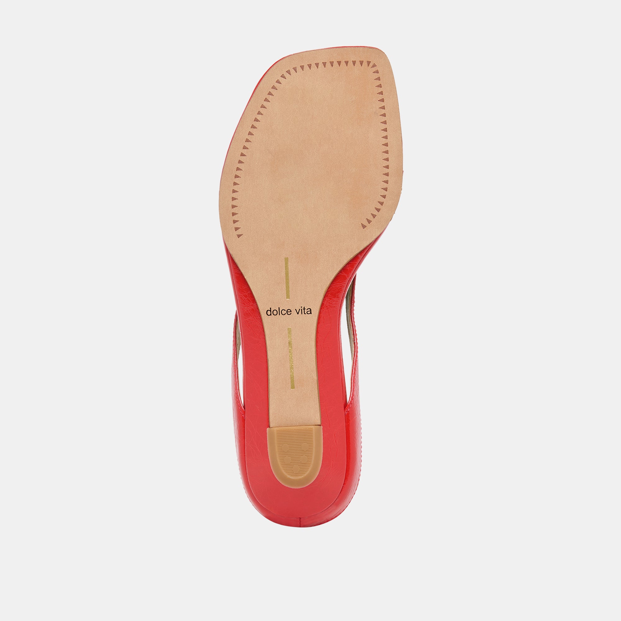 GIZEL SANDALS RED CRINKLE PATENT