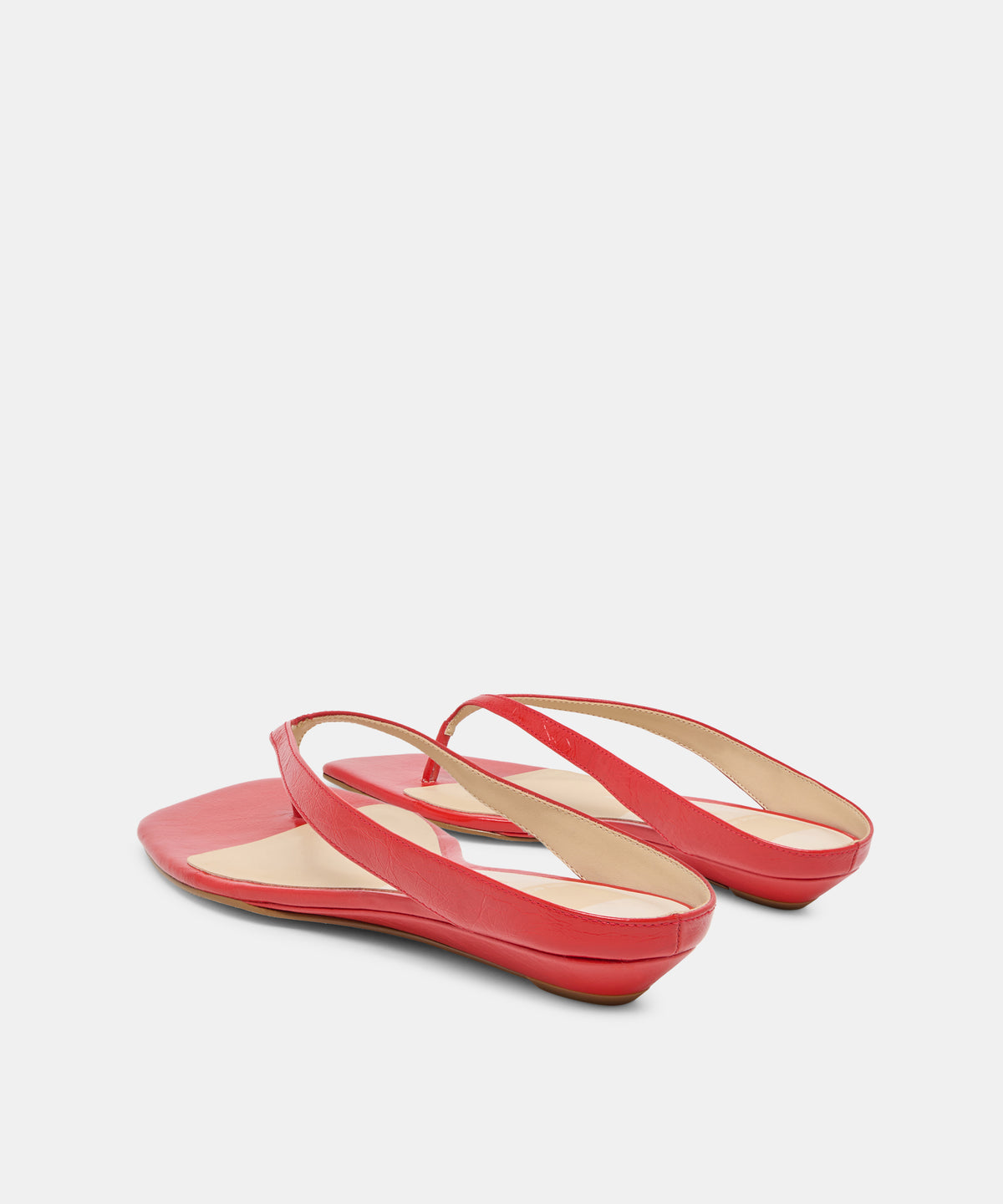 GIZEL SANDALS RED CRINKLE PATENT - view 4