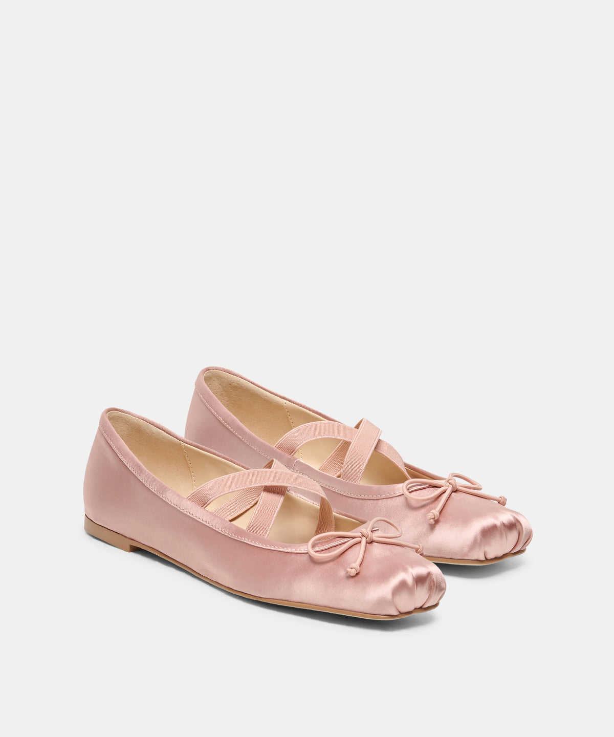 GWINN BALLET FLATS BLUSH SATIN - view 2
