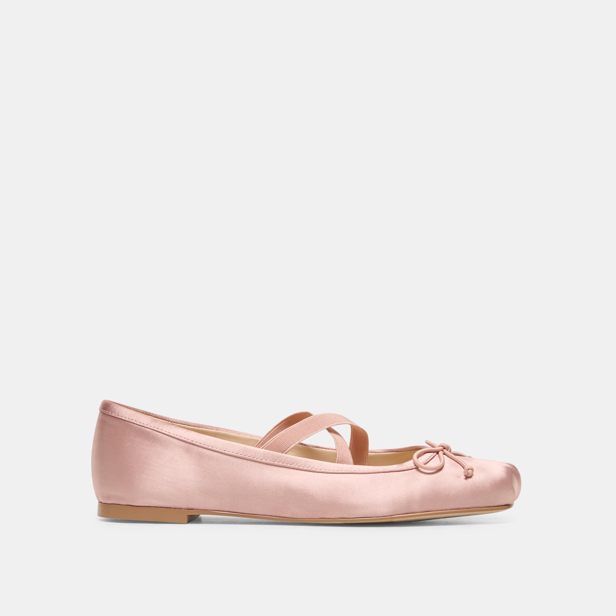 GWINN BALLET FLATS BLUSH SATIN