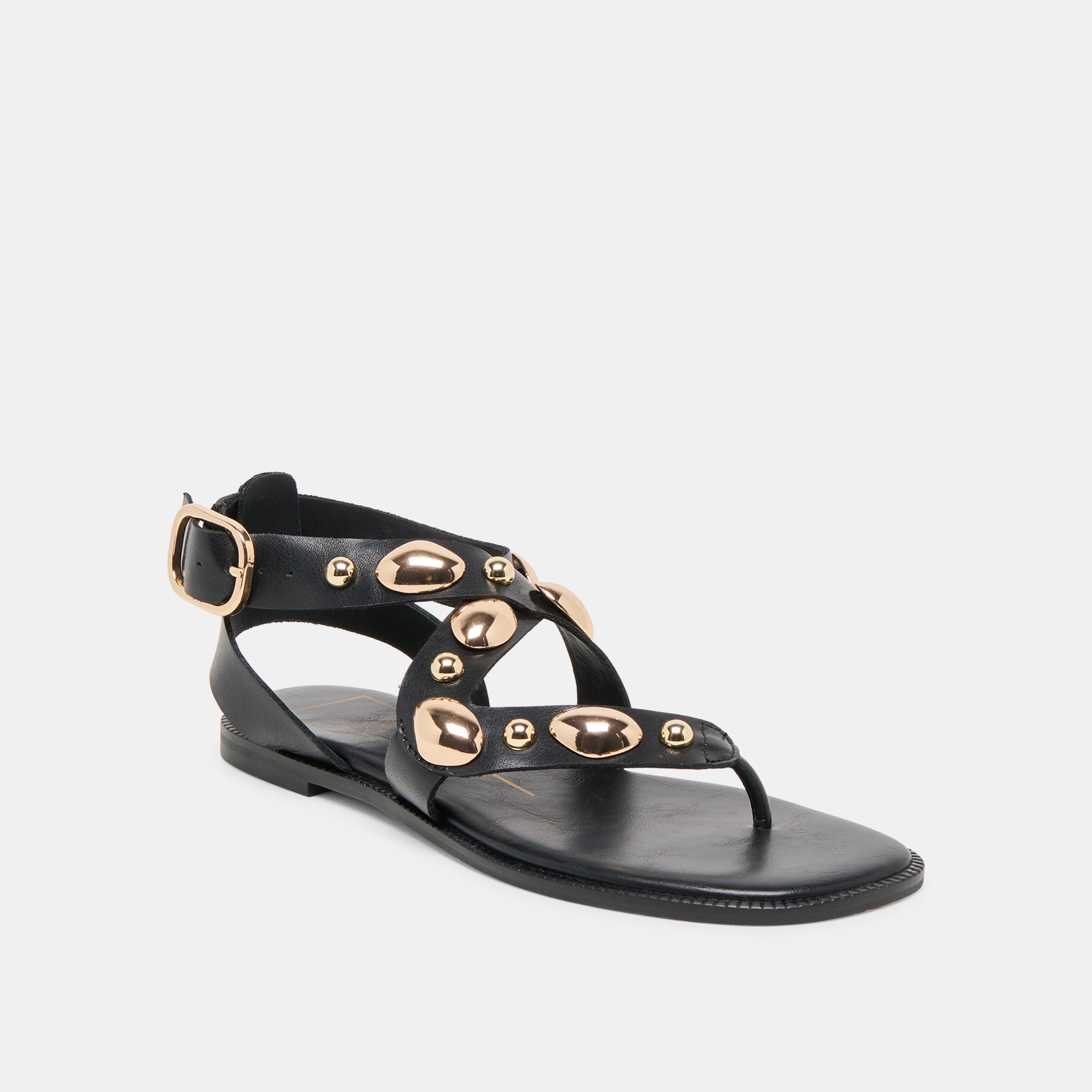 JAYDE SANDALS BLACK LEATHER
