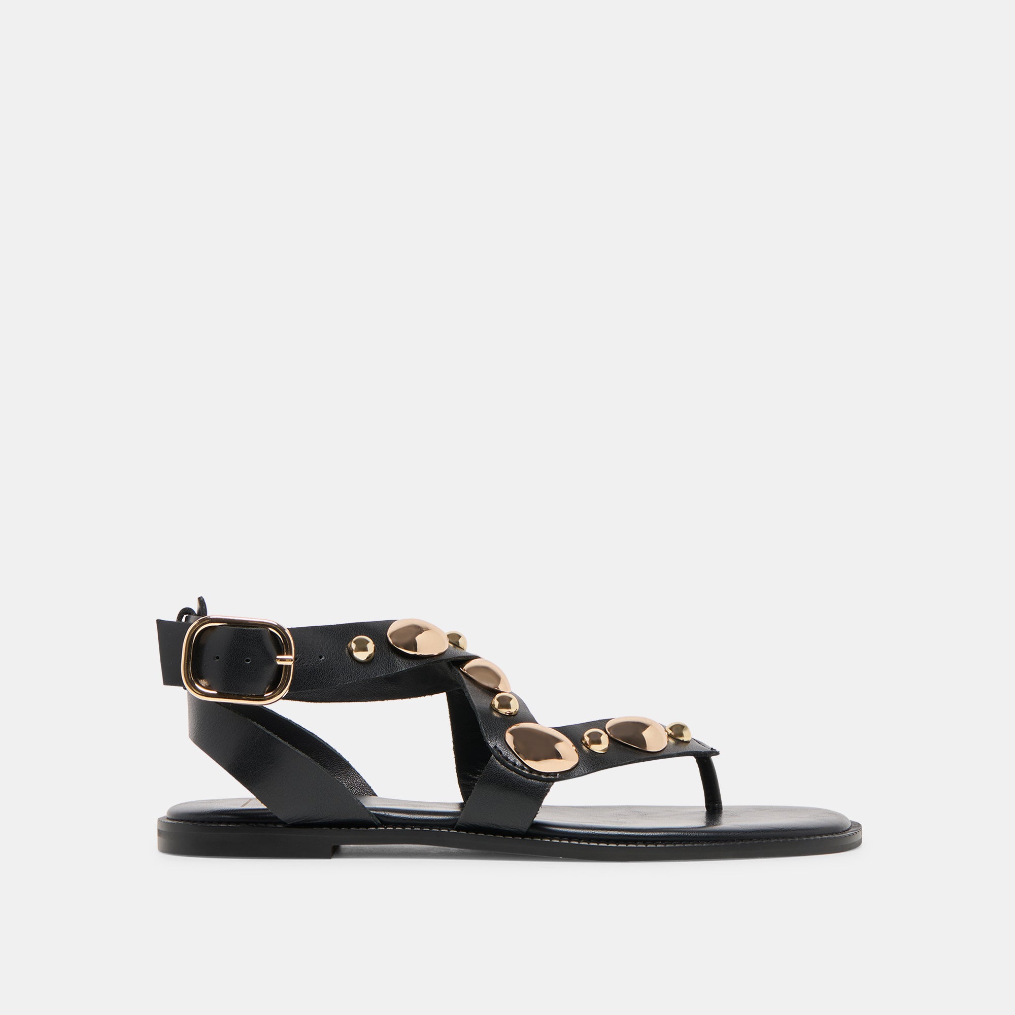Jayde Black Leather Sandals | Dolce Vita