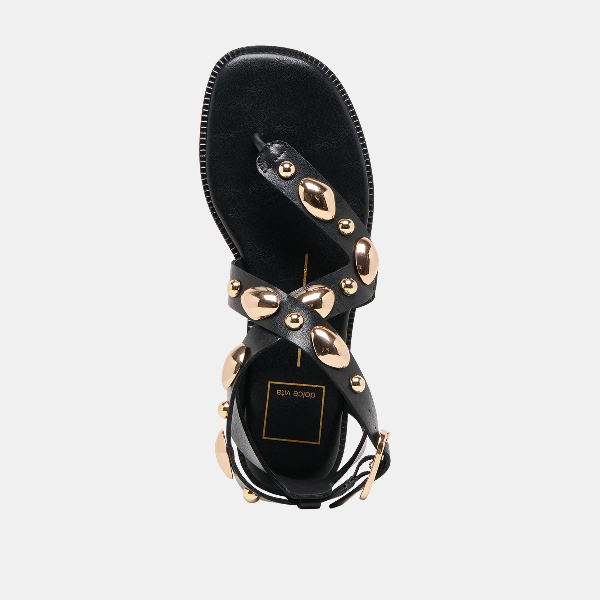 JAYDE SANDALS BLACK LEATHER