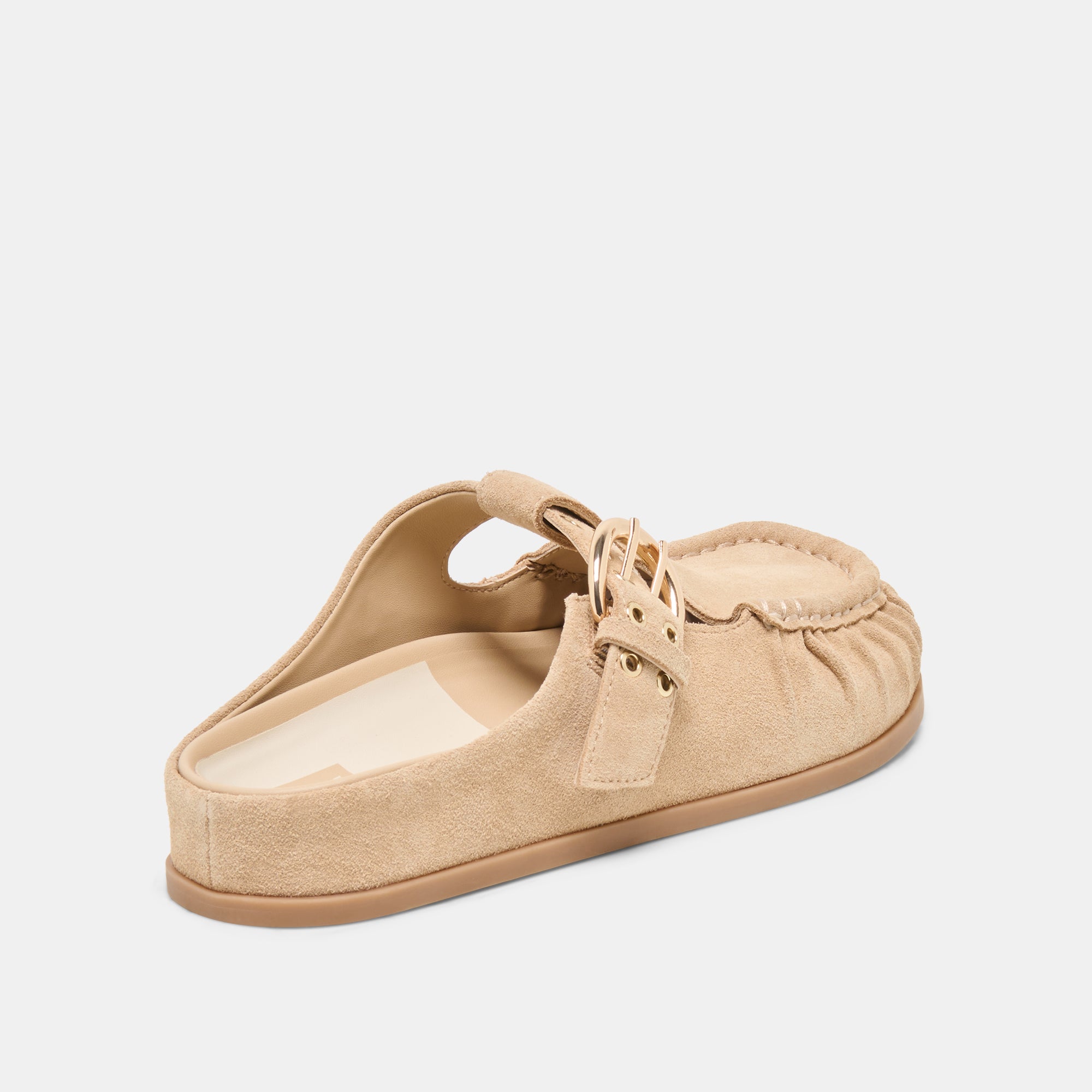 JEANNE FLATS CAMEL SUEDE - view 3