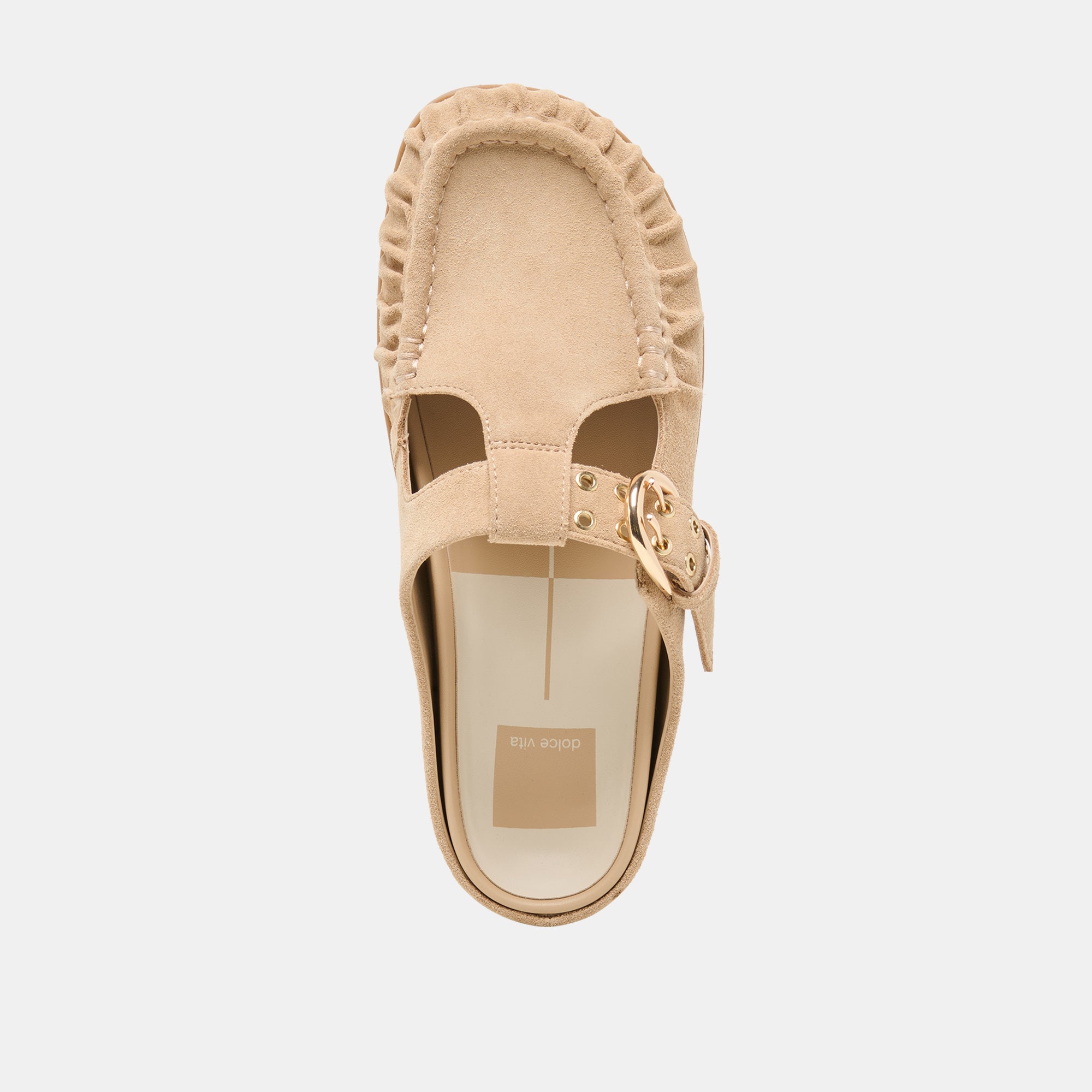 JEANNE FLATS CAMEL SUEDE - view 8