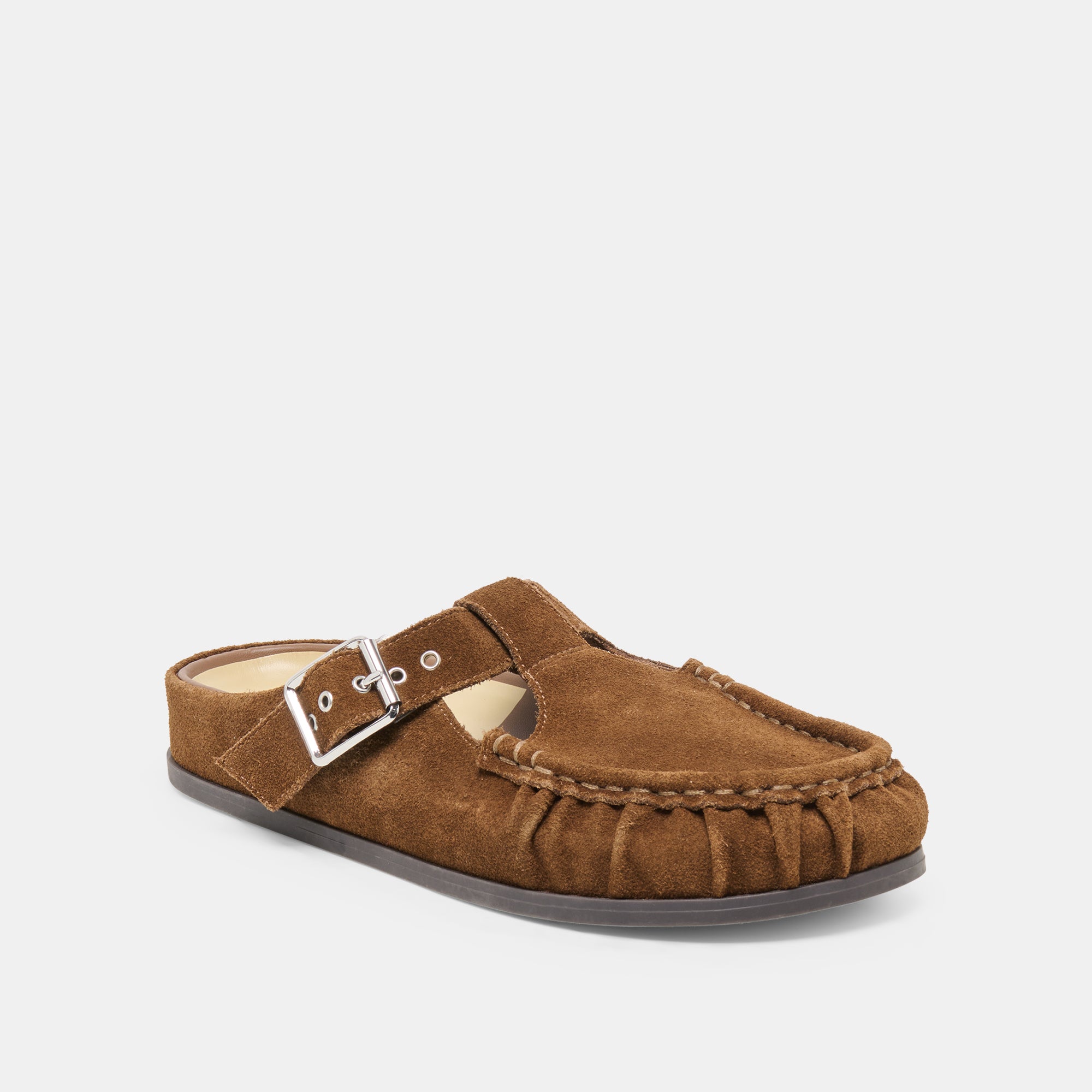 JEANNE FLATS CHESTNUT SUEDE - view 2