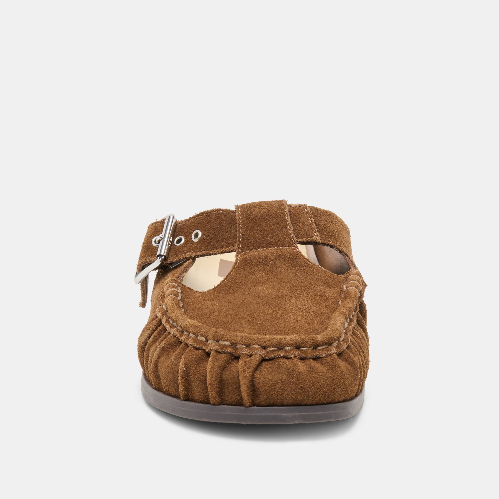 JEANNE FLATS CHESTNUT SUEDE - view 6