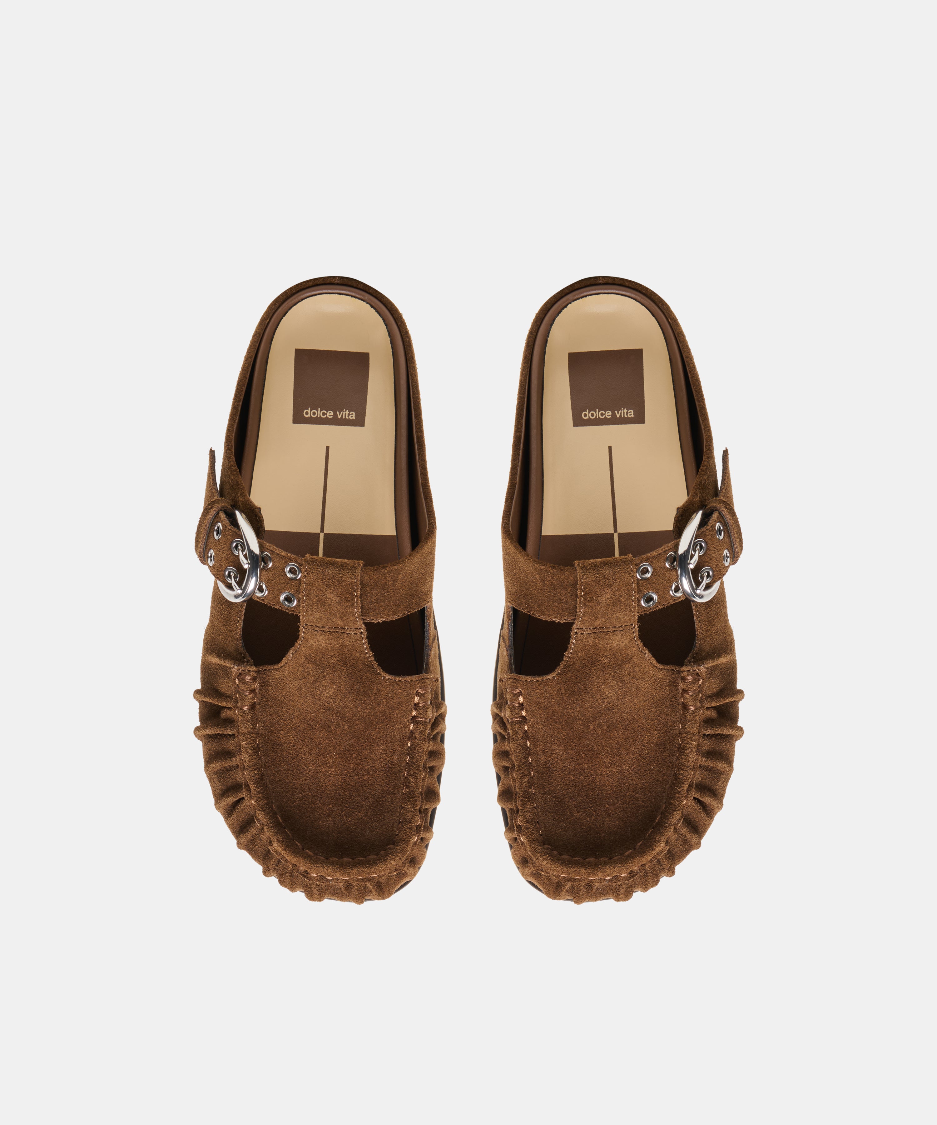 JEANNE FLATS CHESTNUT SUEDE - view 3