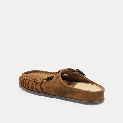 JEANNE FLATS CHESTNUT SUEDE
