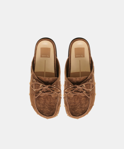 JESSI FLATS COCOA SUEDE