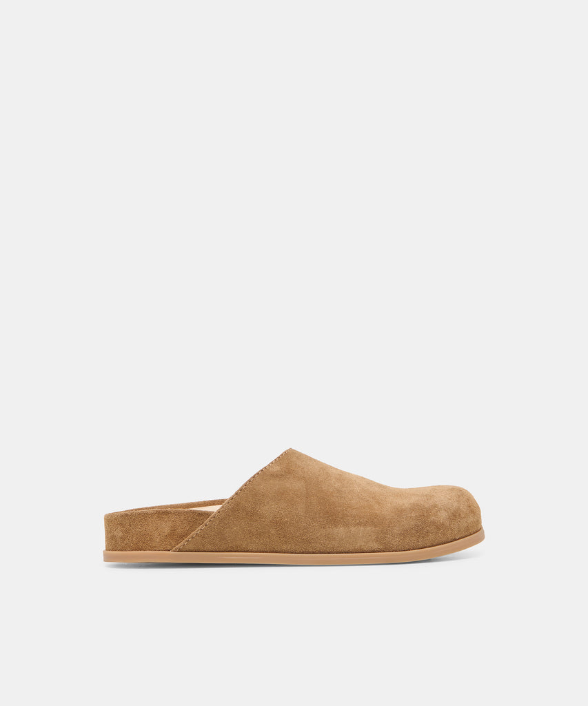 Joney Lt Brown Suede Flats | Dolce Vita