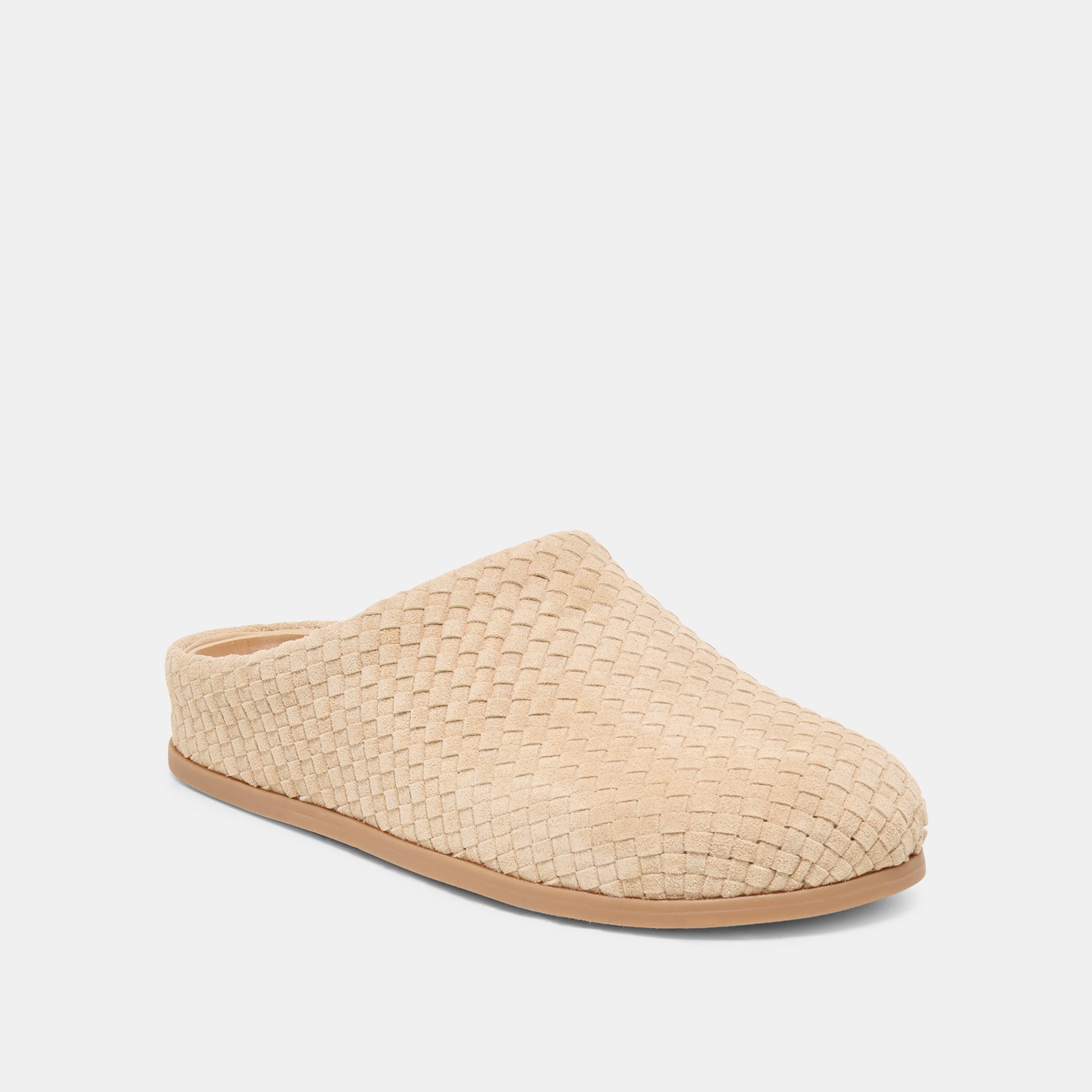 JUDITH WOVEN FLATS CAMEL WOVEN SUEDE - view 2