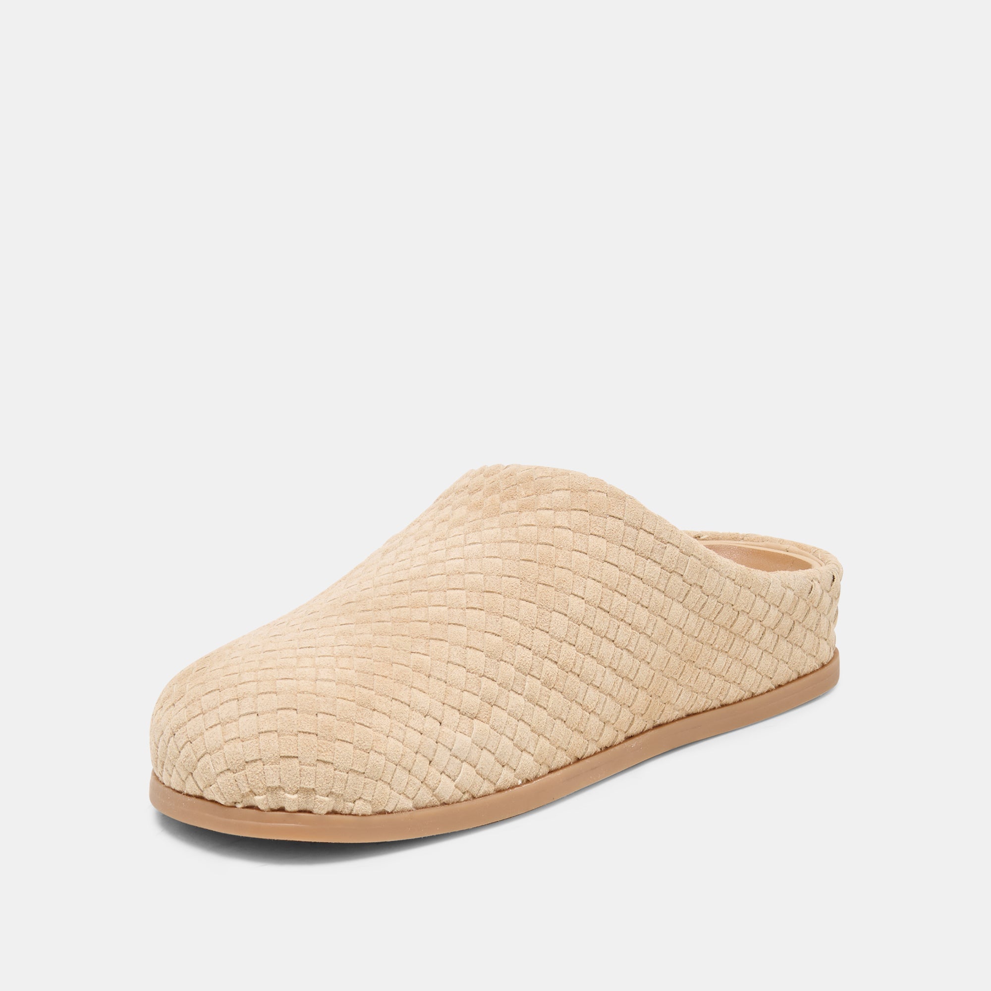 JUDITH WOVEN FLATS CAMEL WOVEN SUEDE - view 4