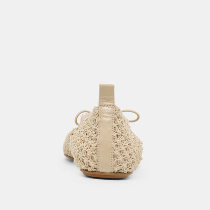 KAYLYN FLATS OATMEAL CROCHET
