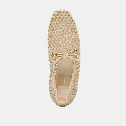 KAYLYN FLATS OATMEAL CROCHET