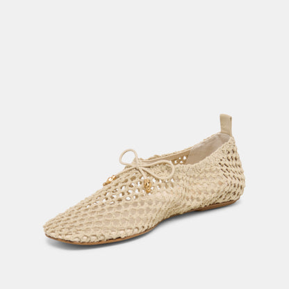 KAYLYN FLATS OATMEAL CROCHET