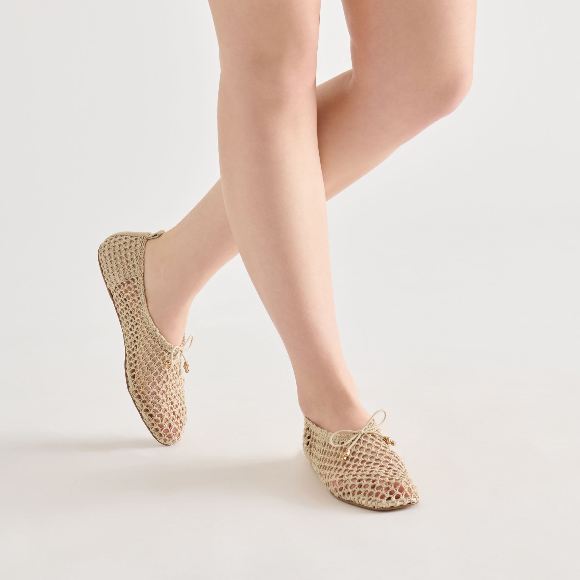 KAYLYN FLATS OATMEAL CROCHET - view 6