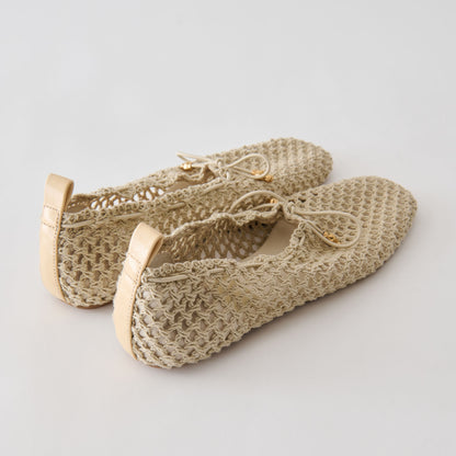 KAYLYN FLATS OATMEAL CROCHET