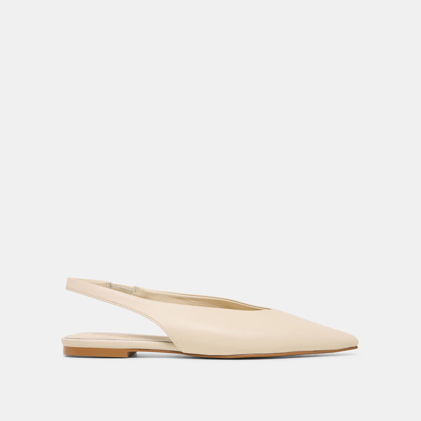 Kendle White Leather Flats | Dolce Vita