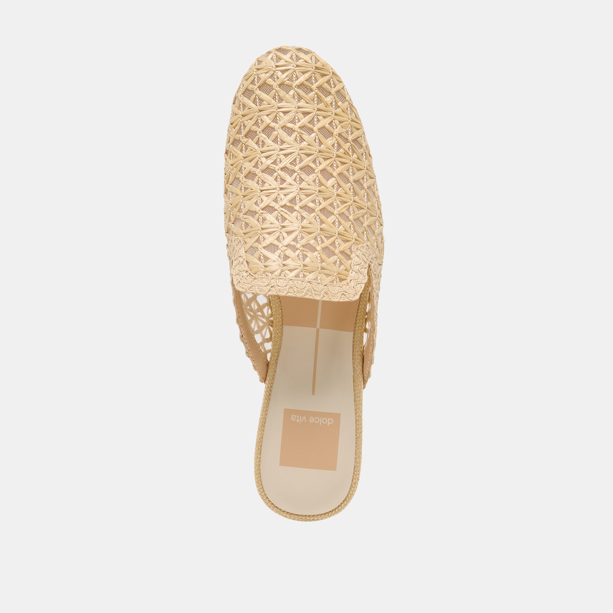 KIRT FLATS LT NATURAL CROSS HATCH RAFFIA