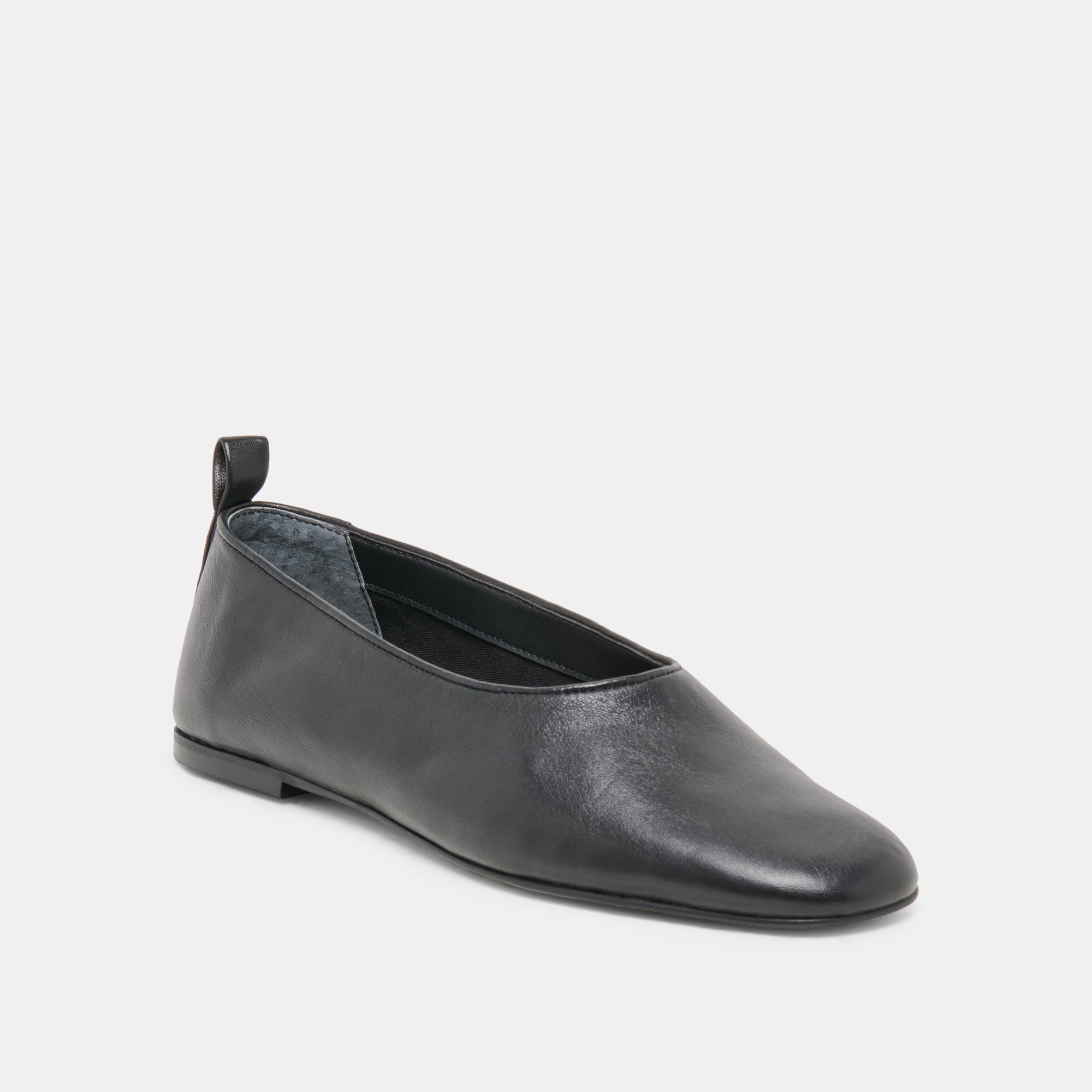 KORY BALLET FLATS BLACK LEATHER - view 2