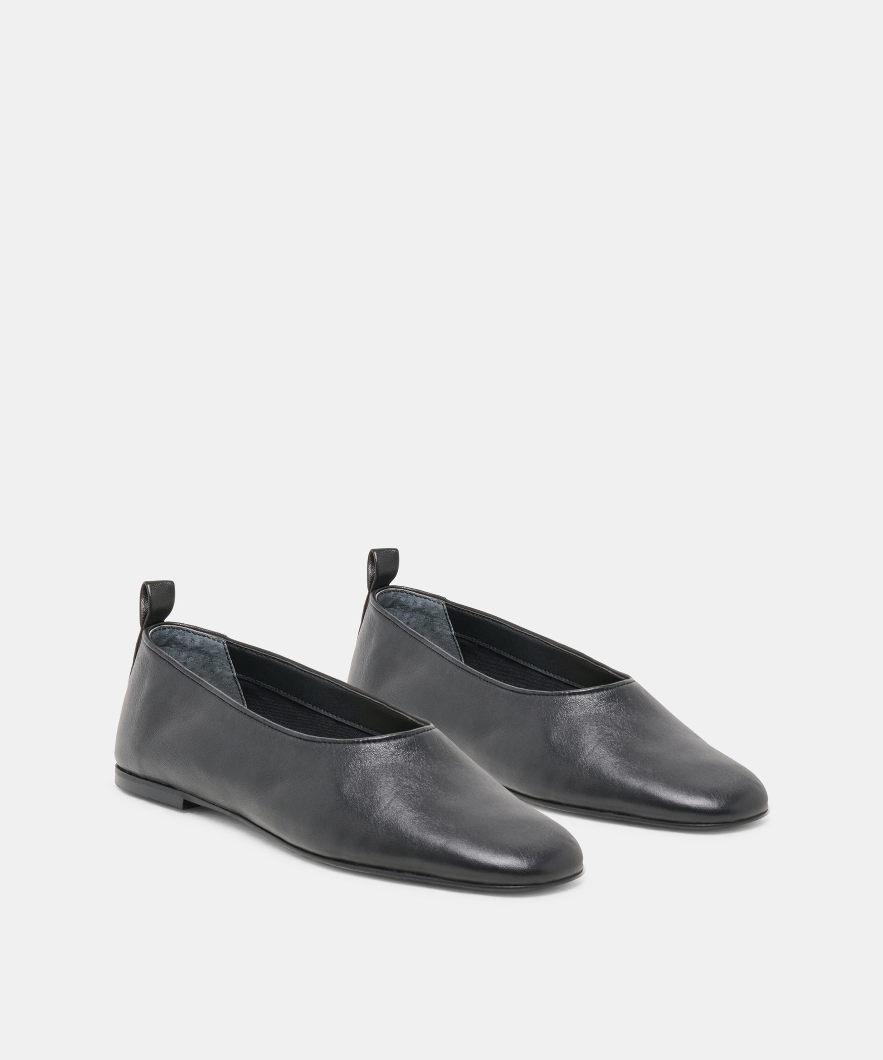 KORY BALLET FLATS BLACK LEATHER - view 2