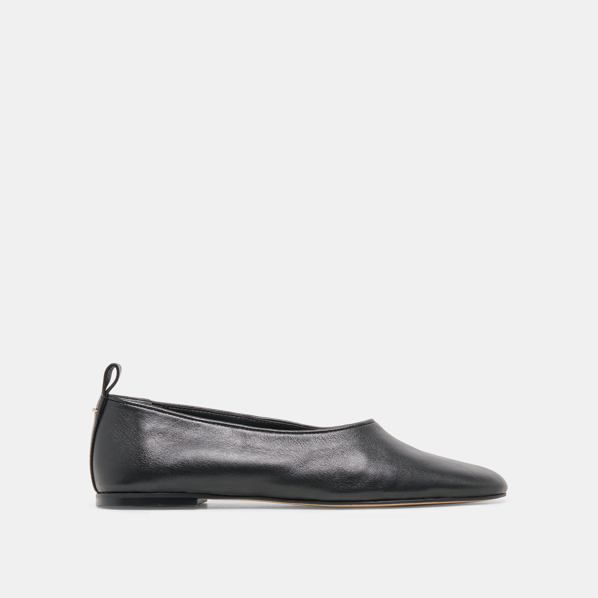 KORY Black Leather Ballet Flats | Dolce Vita