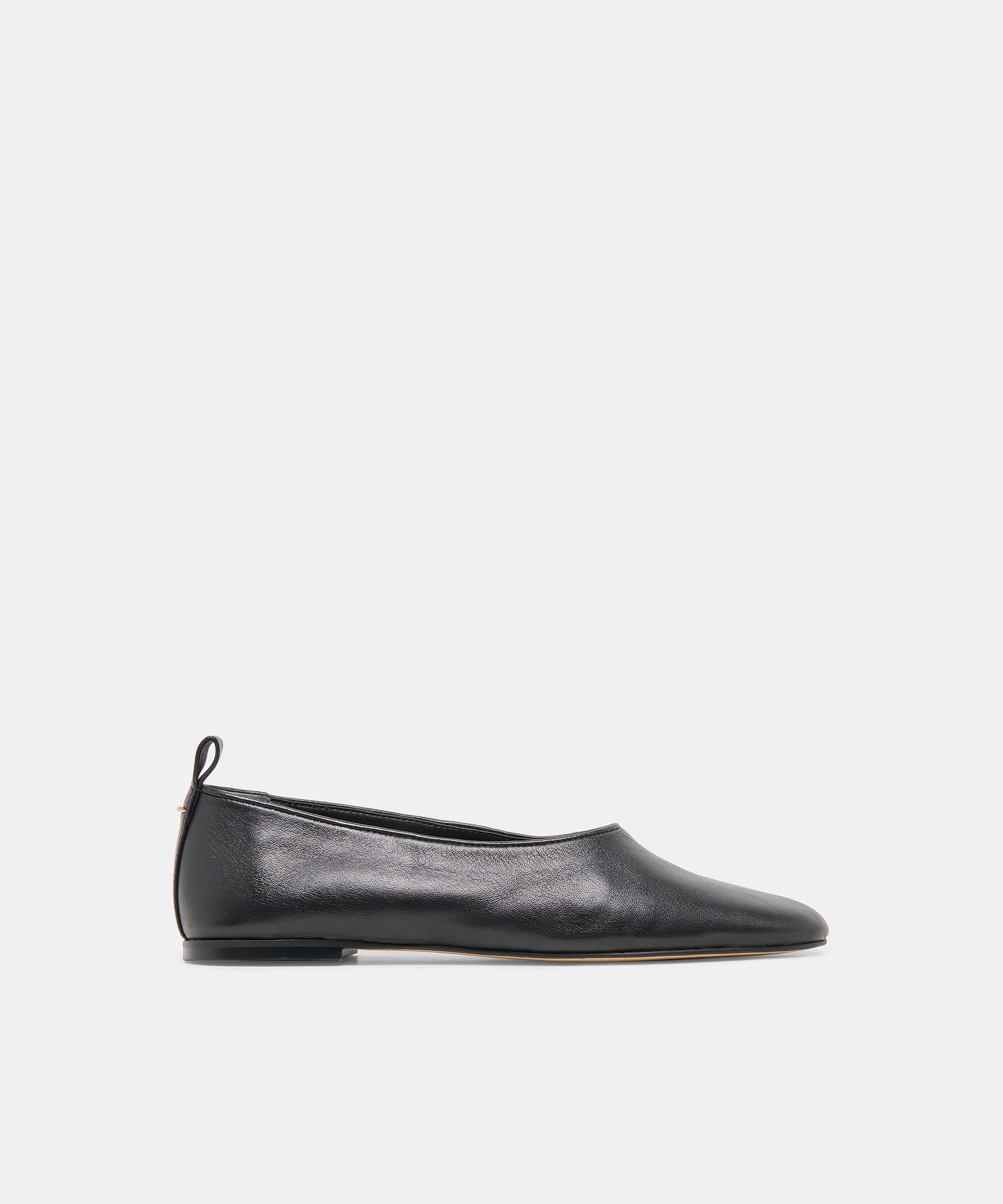KORY Black Leather Ballet Flats | Dolce Vita