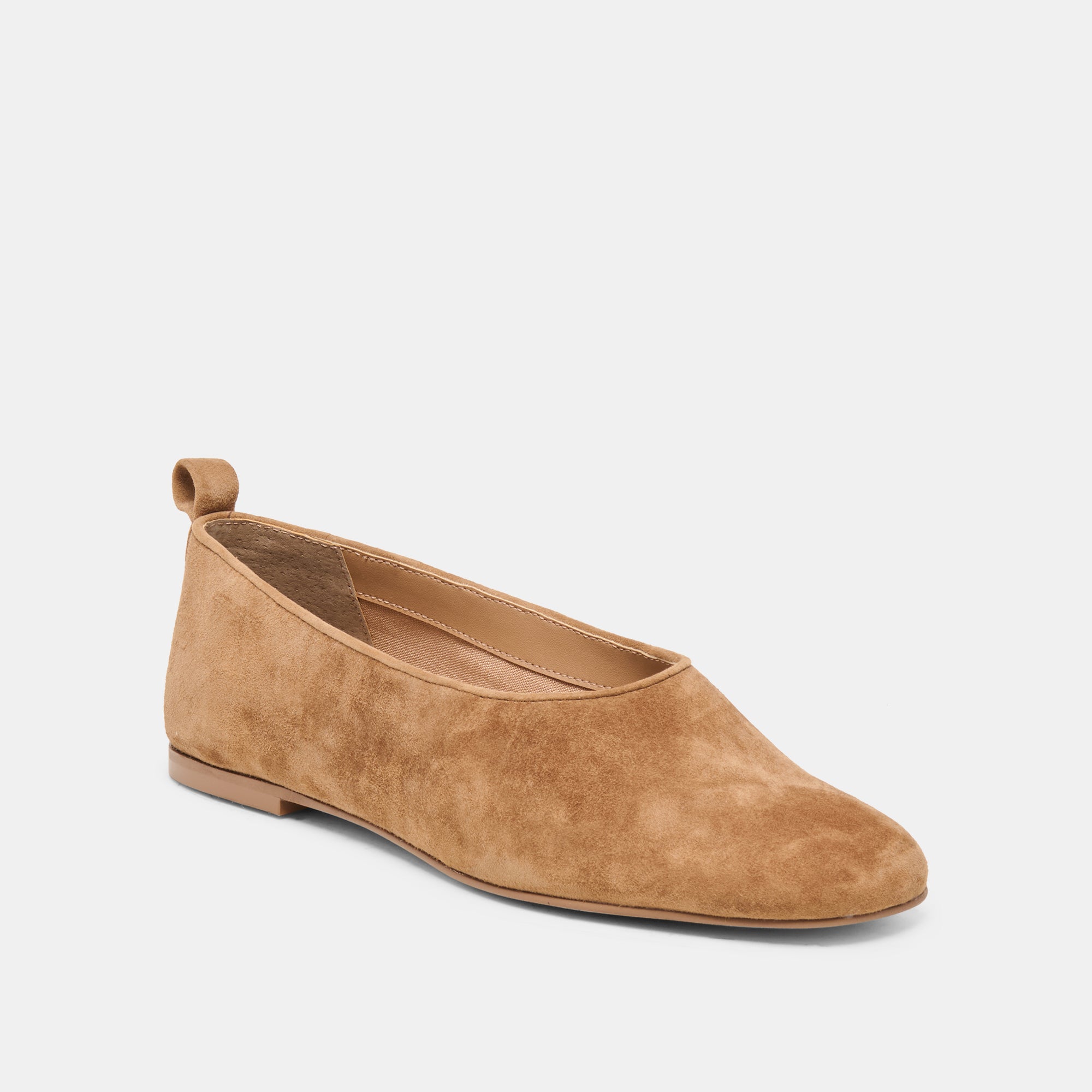 KORY BALLET FLATS LT BROWN SUEDE - view 2