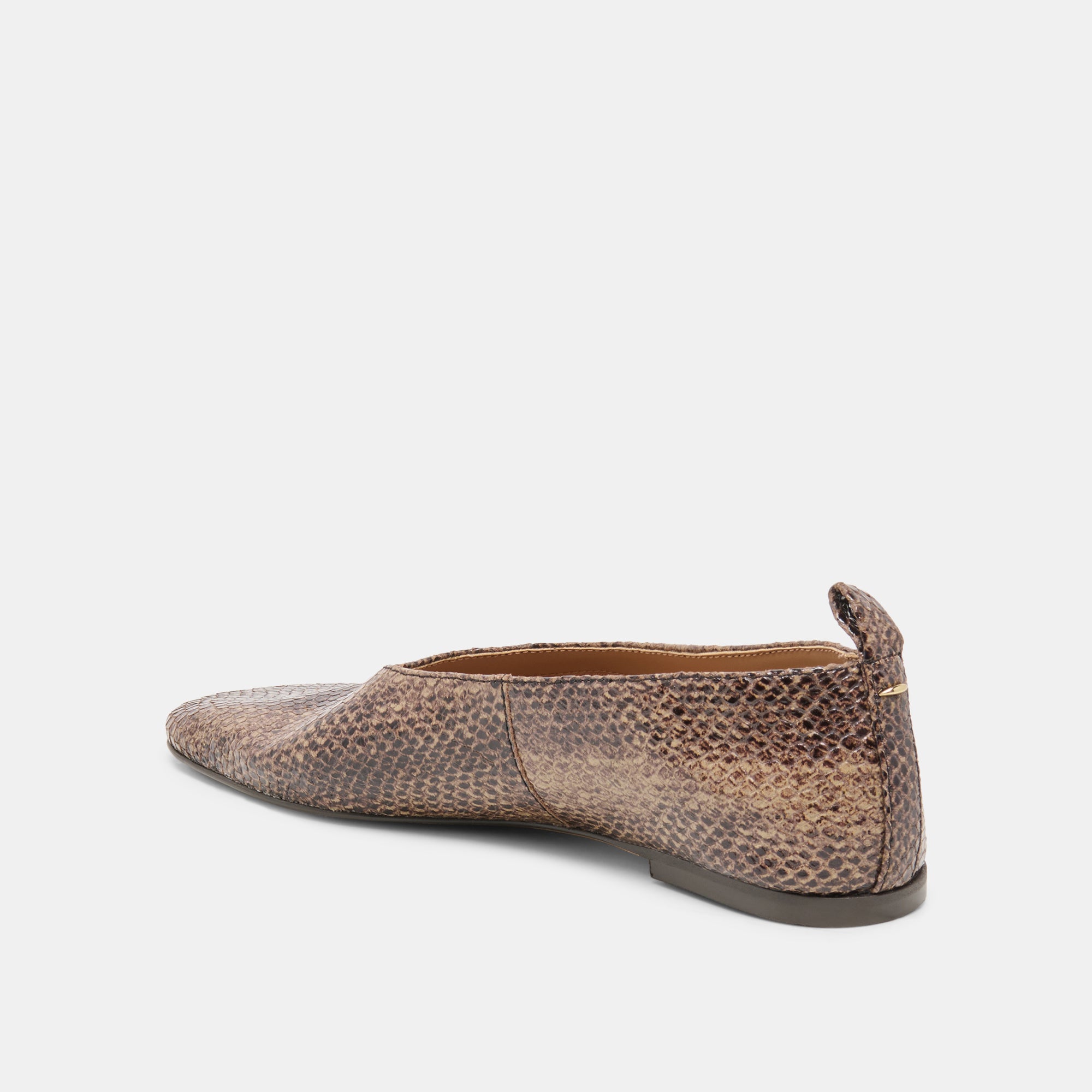 KORY BALLET FLATS SNAKE TAN EMBOSSED LEATHER - view 5