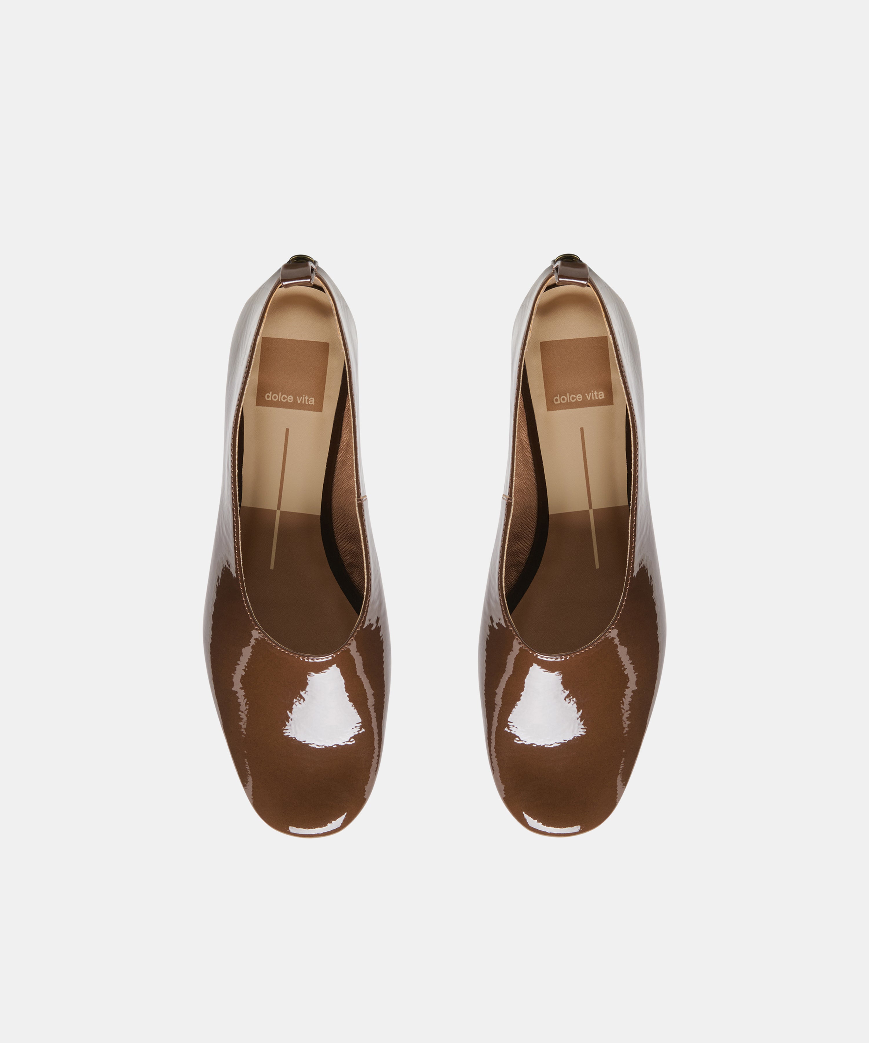 KORY BALLET FLATS WALNUT CRINKLE PATENT - view 3