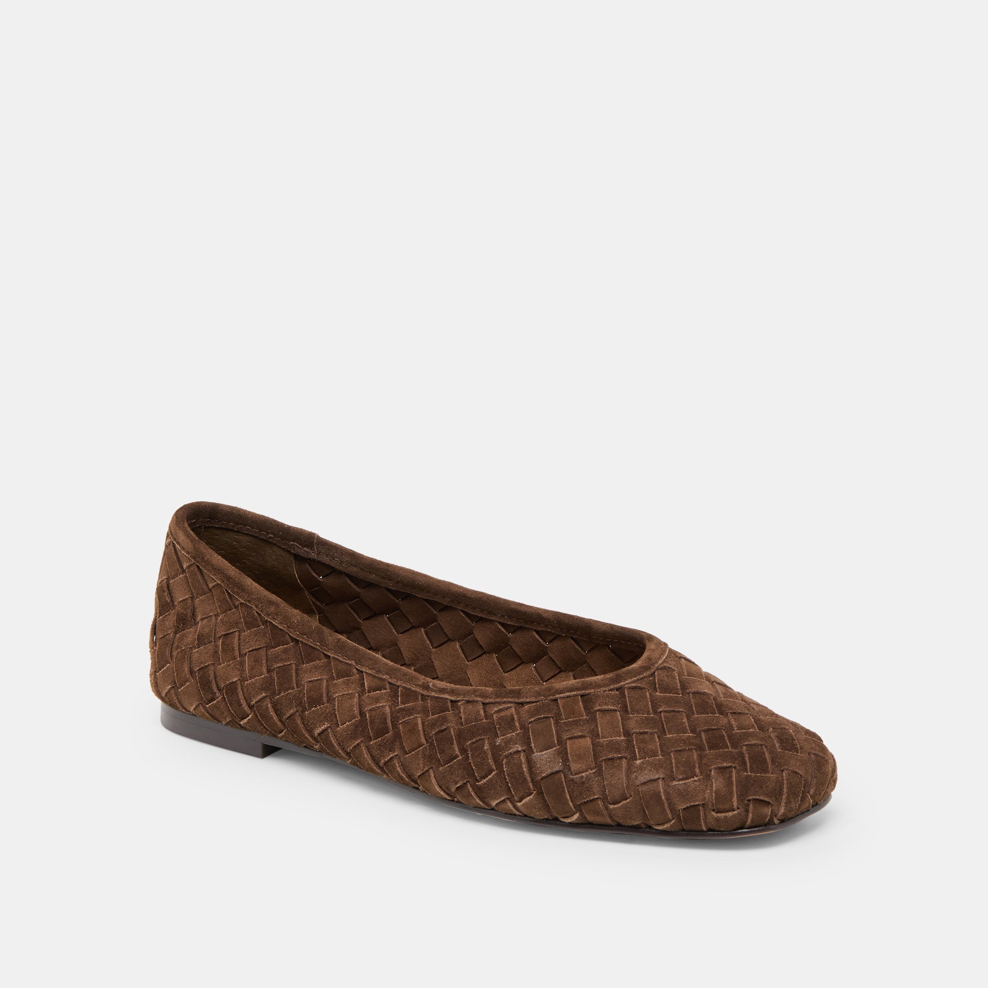 KOY BALLET FLATS DK BROWN SUEDE