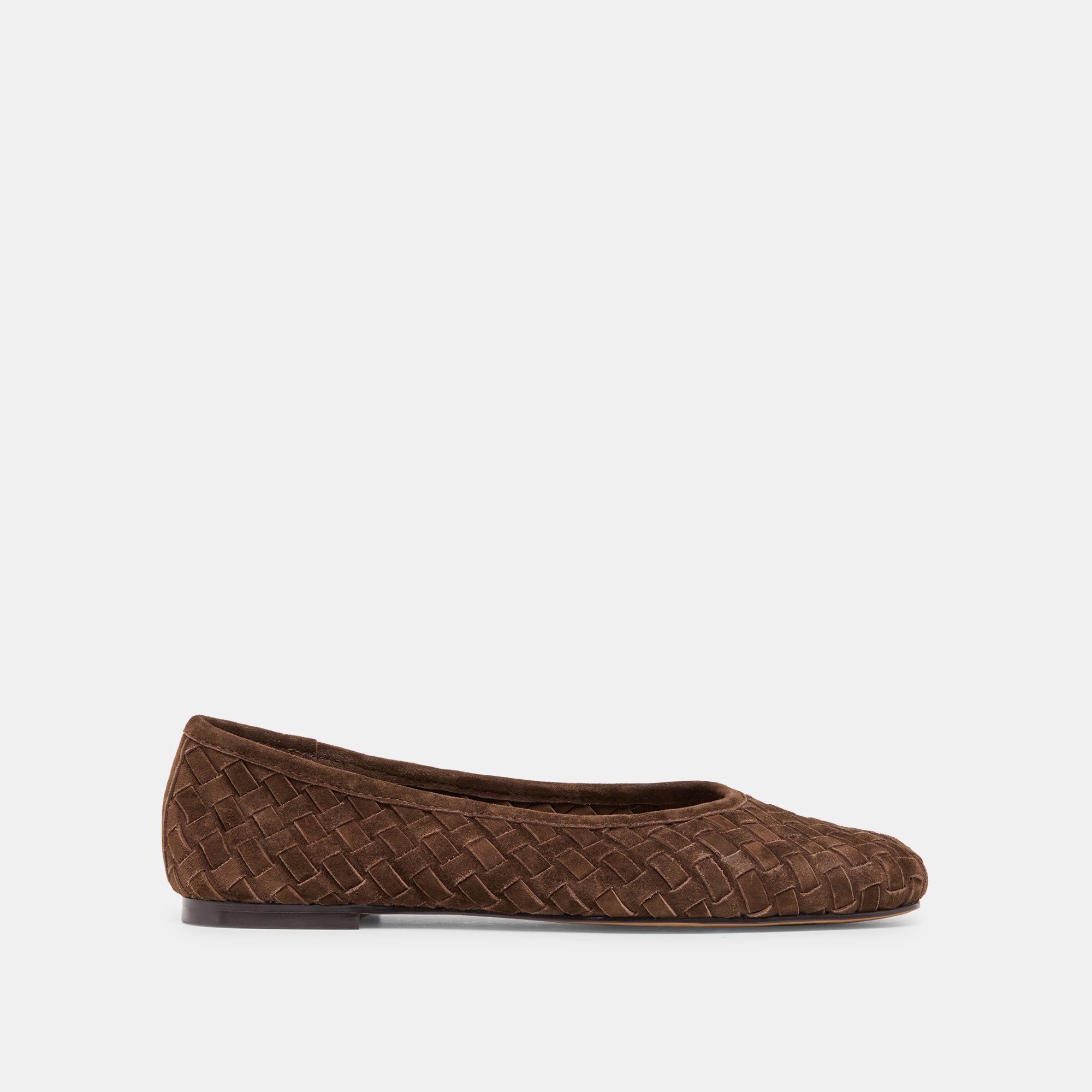Koy Dk Brown Suede Ballet Flats | Dolce Vita