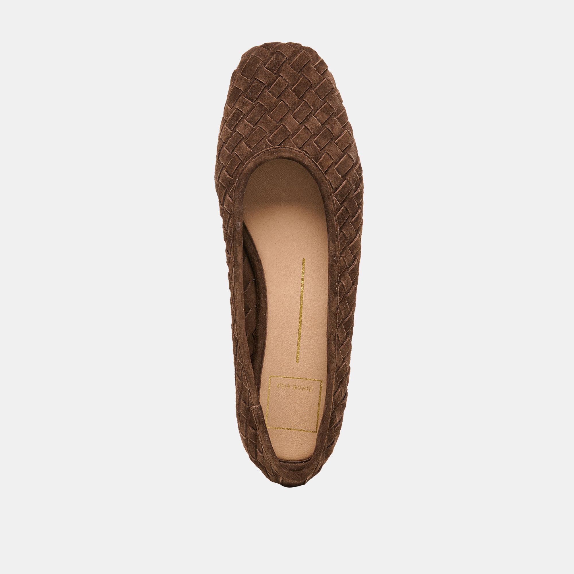 KOY BALLET FLATS DK BROWN SUEDE
